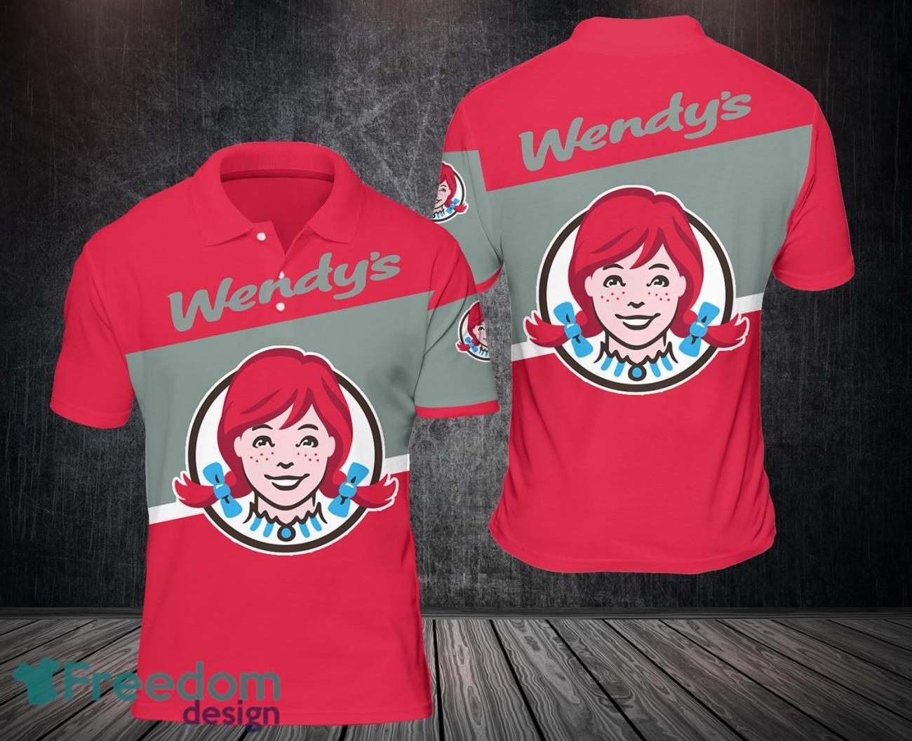 3D Printing Wendy's Big Logo 3D Polo Shirt image 3D Printing Wendy's Big Logo 3D Polo Shirt