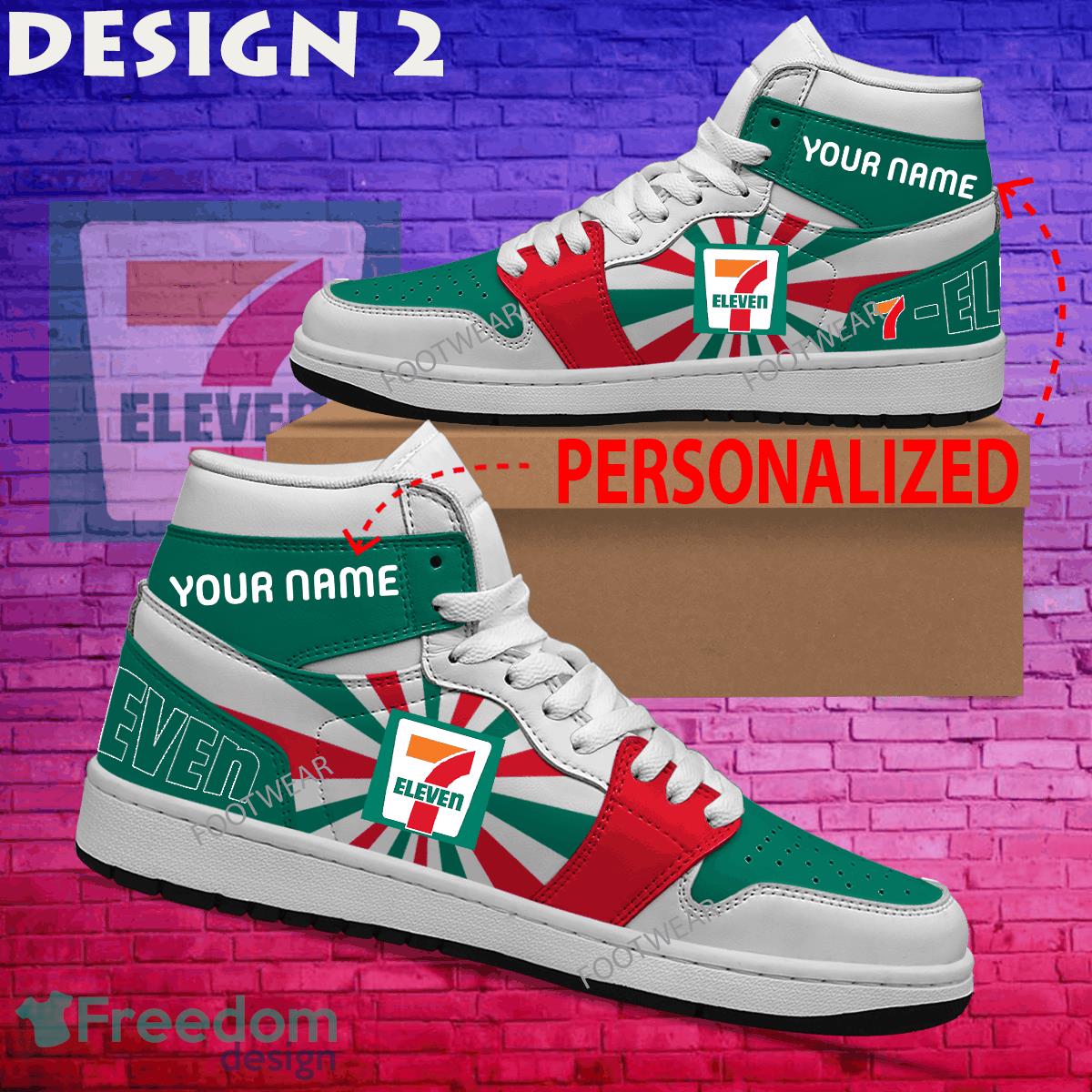 7 Eleven Brand Logo Air Jordan 1 Hightop Shoes New Trending Custom Name image 7 Eleven Brand Logo Air Jordan 1 Hightop Shoes New Trending Custom Name - 7 Eleven Brand Logo Air Jordan 1 Hightop Shoes Style 2