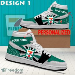 7 Eleven Brand Logo Air Jordan 1 Hightop Shoes New Trending Custom Name 7 Eleven Brand Logo Air Jordan 1 Hightop Shoes New Trending Custom Name