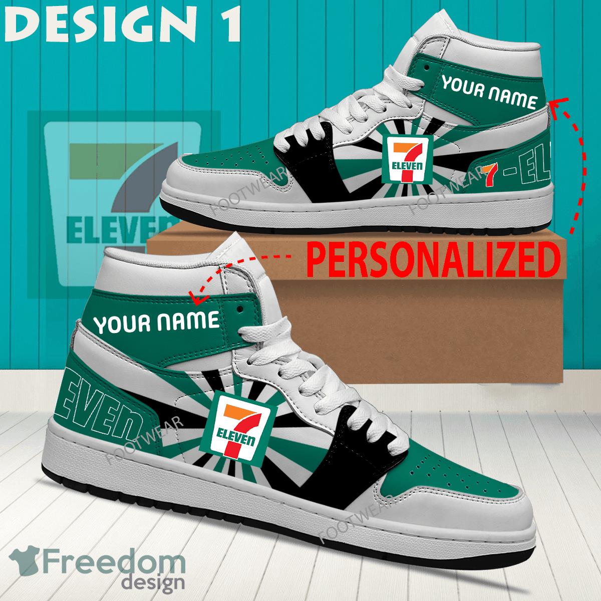 7 Eleven Brand Logo Air Jordan 1 Hightop Shoes New Trending Custom Name image 7 Eleven Brand Logo Air Jordan 1 Hightop Shoes New Trending Custom Name - 7 Eleven Brand Logo Air Jordan 1 Hightop Shoes Style 1