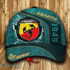Abarth Custom Name All Over Print 3D Cap Green Mens Gifts New Hot Hat Trends Summer