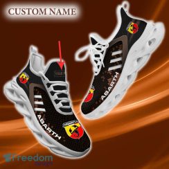 Abarth Custom Name Chunky Shoes Logo Car Gift Max Soul Sneakers Brown For Fans