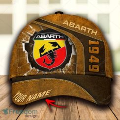 Abarth Exotic Custom Name All Over Print 3D Hat Cap Brown For Mens Gift Hot Trending Summer