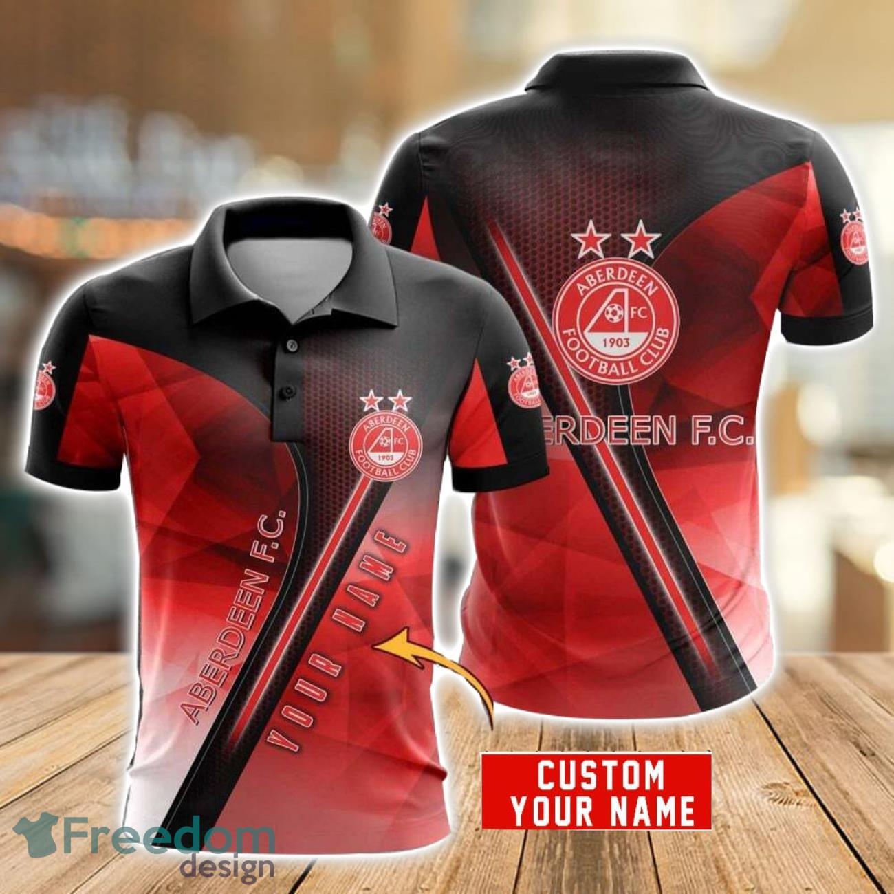 Aberdeen F.C. Polo Shirt Men Gift Golf Lover Polo Shirt Custom Name image Aberdeen F.C. Polo Shirt Men Gift Golf Lover Polo Shirt Custom Name Product Photo 1