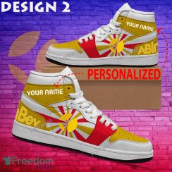 ABinbev Brand Logo Air Jordan 1 Hightop Shoes New Trending Custom Name - ABinbev Brand Logo Air Jordan 1 Hightop Shoes Style 2