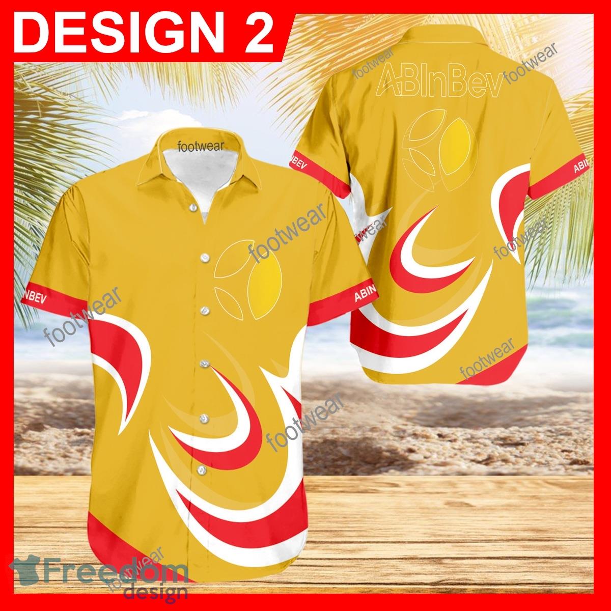ABinbev Hawaiian Shirt Brand Design For Men Gifts New Trending Beach Holiday Summer image ABinbev Hawaiian Shirt Brand Design For Men Gifts New Trending Beach Holiday Summer - ABinbev Hawaiian Shirt Brand Style 2