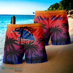 Adelaide Crows AFL Sport Custom Name Beach Shorts For Fans
