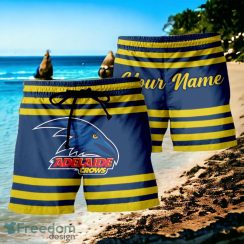 Adelaide Crows AFL Sport Custom Name Beach Shorts For Men Women