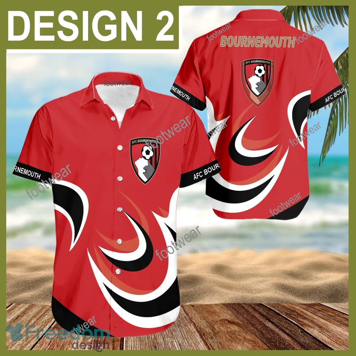 AFC Bournemouth 3D Hawaiian Shirt For Men Gifts New Trending Shirts Beach Holiday Summer image AFC Bournemouth 3D Hawaiian Shirt For Men Gifts New Trending Shirts Beach Holiday Summer - EPL AFC Bournemouth 3D Hawaiian Shirt Pattern Style 2