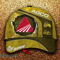 AGCO Allis Custom Name All Over Print 3D Hat Cap Yellow Mens Gifts New Hot Trending Summer