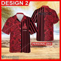 AGCO Tractor Exotic All Over Print Hawaiian Shirt Gift For Fans Custom Name - AGCO Tractor Hawaiian Shirt Personalized Photo 2
