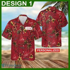 AGCO Tractor Exotic All Over Print Hawaiian Shirt Gift For Fans Custom Name AGCO Tractor Exotic All Over Print Hawaiian Shirt Gift For Fans Custom Name