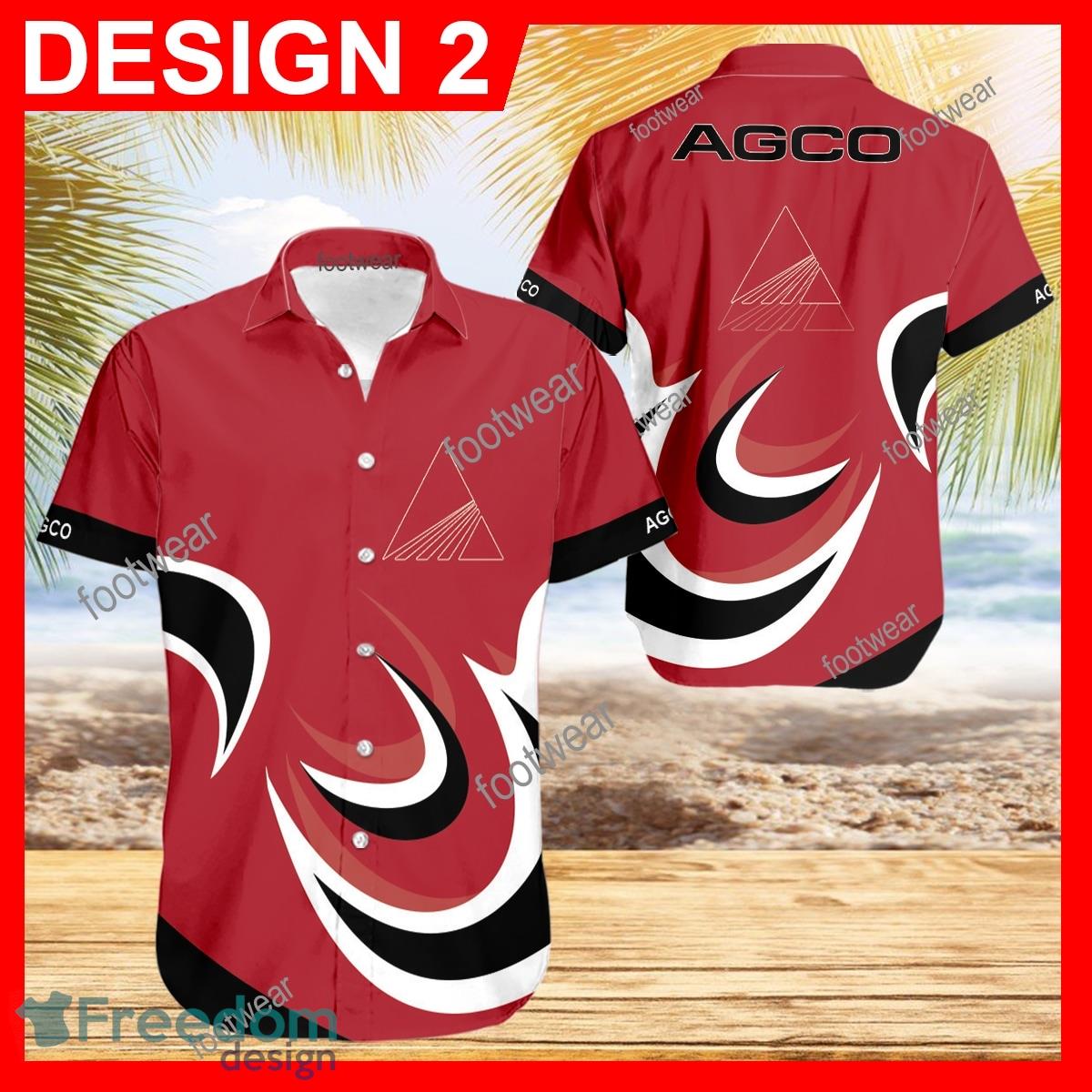 AGCO Tractor Hawaiian Shirt Logo Brand Design For Men Gifts Summer Holiday image AGCO Tractor Hawaiian Shirt Logo Brand Design For Men Gifts Summer Holiday - AGCO Tractor Hawaiian Shirt Vintage Pattern Style 2