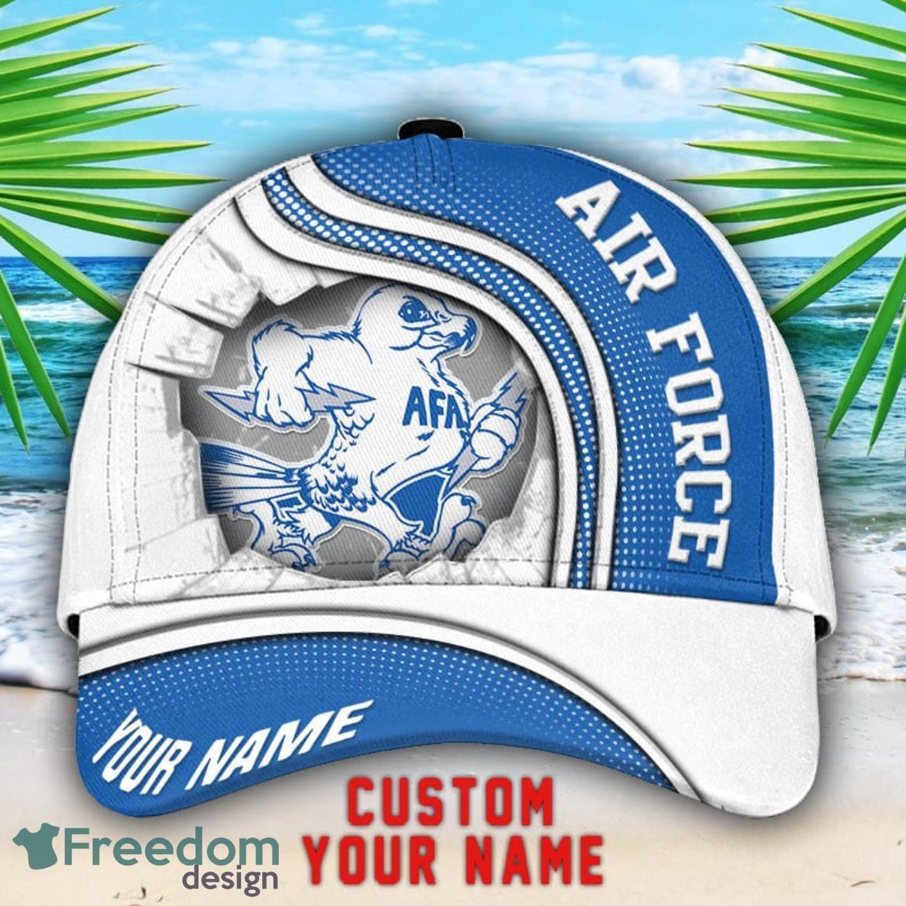 Air Force Falcons 3D Cap All Printing Summer Gift For Mens Custom Name image Air Force Falcons 3D Cap All Printing Summer Gift For Mens Custom Name Product Photo 1