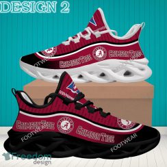 Alabama Crimson Tide Logo New Text Max Soul Sneakers For Fans Mark Chunky Shoes - NCAA Alabama Crimson Tide Logo New Text Max Soul Shoes Style 2