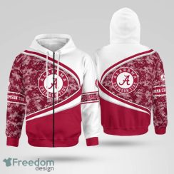 Alabama Crimson Tide Unisex 3D Hoodie Zip Hoodie Full Print Gift For Fans