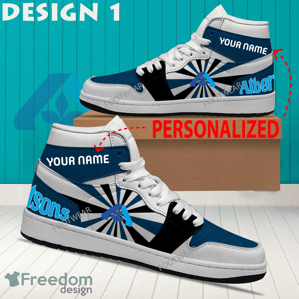 Albertsons Brand Logo Air Jordan 1 Hightop Shoes New Trending Custom Name image Albertsons Brand Logo Air Jordan 1 Hightop Shoes New Trending Custom Name - Albertsons Brand Logo Air Jordan 1 Hightop Shoes Style 1