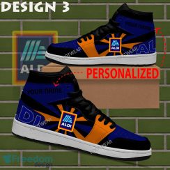 Aldi Brand Logo Air Jordan 1 Hightop Shoes New Trending Custom Name image Aldi Brand Logo Air Jordan 1 Hightop Shoes New Trending Custom Name - Aldi Brand Logo Air Jordan 1 Hightop Shoes Style 3