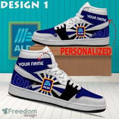 Aldi Brand Logo Air Jordan 1 Hightop Shoes New Trending Custom Name Aldi Brand Logo Air Jordan 1 Hightop Shoes New Trending Custom Name