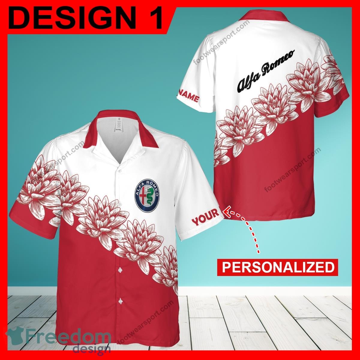 Alfa Romeo Car Racing Flower Vintage Island New AOP Hawaiian Shirt For Men And Women Custom Name image Alfa Romeo Car Racing Flower Vintage Island New AOP Hawaiian Shirt For Men And Women Custom Name - Alfa Romeo Car Racing Flower Vintage Hawaiian Shirt Style 1