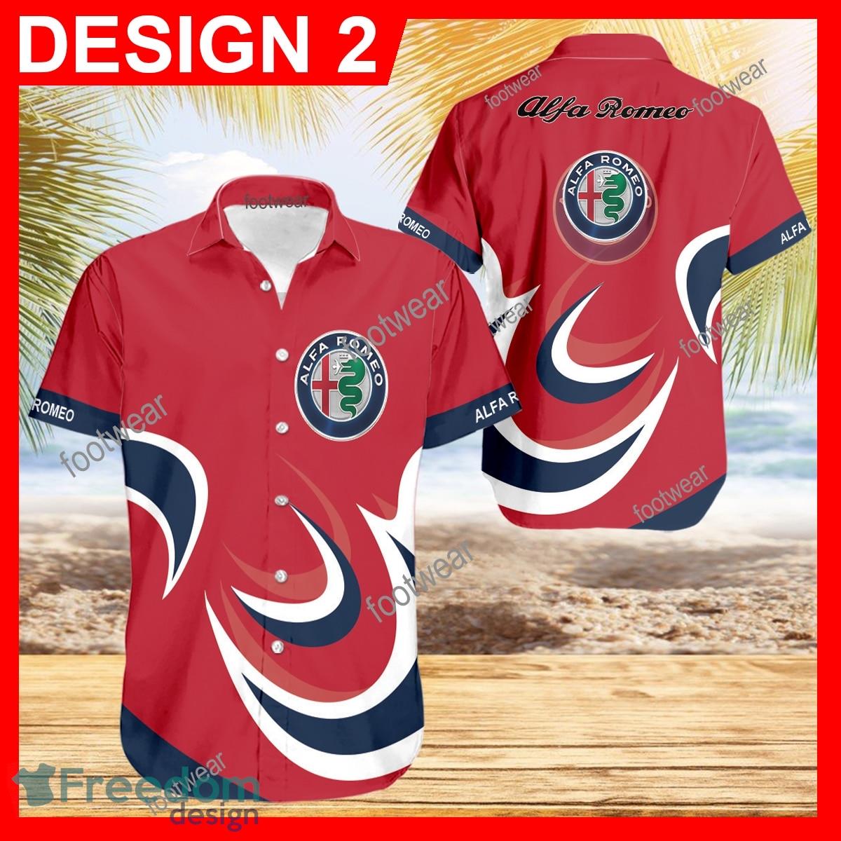 Alfa Romeo Car Racing Hawaiian Shirt Logo Brand Design For Men Gifts Summer Holiday image Alfa Romeo Car Racing Hawaiian Shirt Logo Brand Design For Men Gifts Summer Holiday - Alfa Romeo Car Racing Hawaiian Shirt Vintage Pattern Style 2