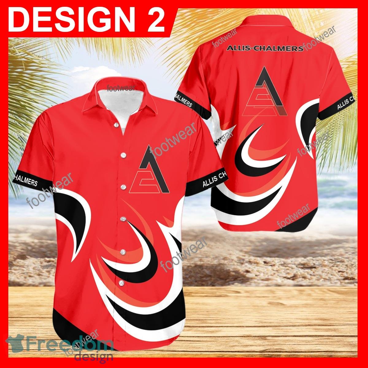 Allis Chalmers Tractor Hawaiian Shirt Logo Brand Design For Men Gifts Summer Holiday image Allis Chalmers Tractor Hawaiian Shirt Logo Brand Design For Men Gifts Summer Holiday - Allis Chalmers Tractor Hawaiian Shirt Vintage Pattern Style 2