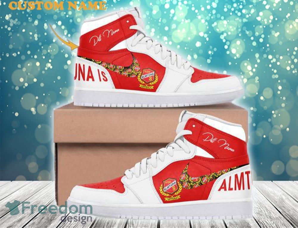 Almtuna IS SHL & HockeyAllsvenskan Personalized Air Jordan Hightop Shoes image Almtuna IS SHL & HockeyAllsvenskan Personalized Air Jordan Hightop Shoes - Almtuna IS SHL & HockeyAllsvenskan Personalized Air Jordan Hightop Shoes