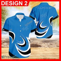 Alpine Car Racing Hawaiian Shirt Logo Brand Design For Men Gifts Summer Holiday - Alpine Car Racing Hawaiian Shirt Vintage Pattern Style 2