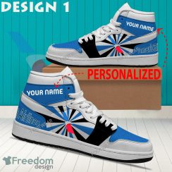 American Airline Brand Logo Air Jordan 1 Hightop Shoes New Trending Custom Name