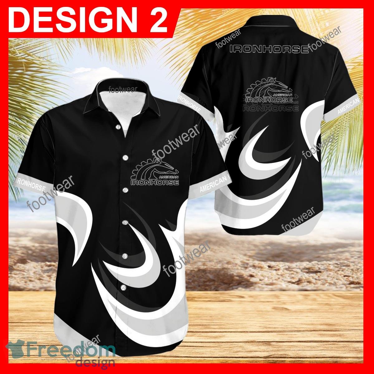 American IronHorse Motorcycle Hawaiian Shirt Logo Brand Design For Men Gifts Summer Holiday image American IronHorse Motorcycle Hawaiian Shirt Logo Brand Design For Men Gifts Summer Holiday - American IronHorse Motorcycle Hawaiian Shirt Vintage Pattern Style 2