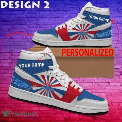Amfam Brand Logo Air Jordan 1 Hightop Shoes New Trending Custom Name - Amfam Brand Logo Air Jordan 1 Hightop Shoes Style 2