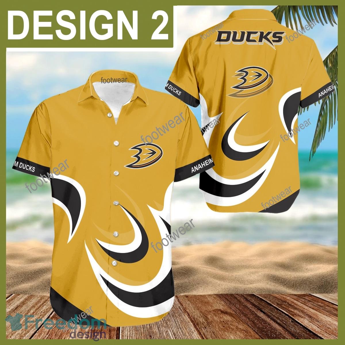 Anaheim Ducks 3D Hawaiian Shirt For Men Gifts New Trending Shirts Beach Holiday Summer image Anaheim Ducks 3D Hawaiian Shirt For Men Gifts New Trending Shirts Beach Holiday Summer - NHL Anaheim Ducks 3D Hawaiian Shirt Pattern Style 2