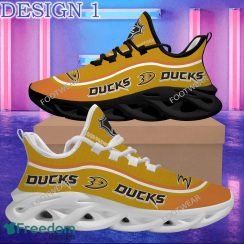 Anaheim Ducks Logo New Text Max Soul Sneakers For Fans Exclusive Sport Shoes Anaheim Ducks Logo New Text Max Soul Sneakers For Fans Exclusive Sport Shoes