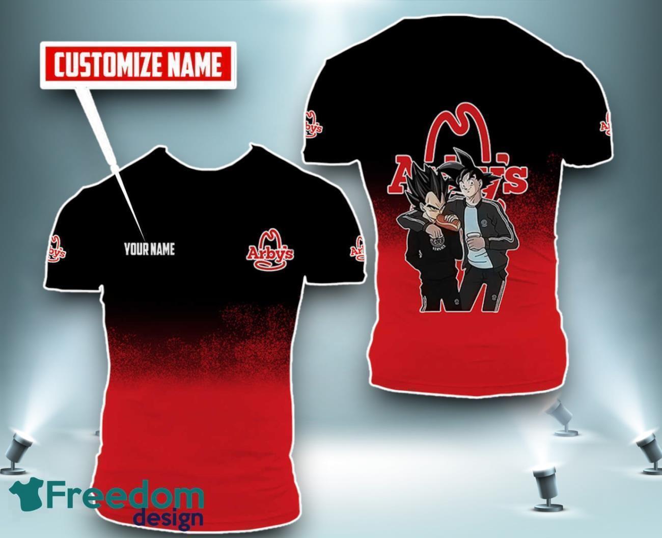 Arby's 3D Shirt All Over Print Custom Name Unisex Edition For Men Women image Arby's 3D Shirt All Over Print Custom Name Unisex Edition For Men Women