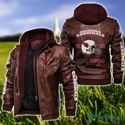 Arizona Cardinals 2D Leather Jacket Sport lover Gift Father's Day Gift Product Photo 2