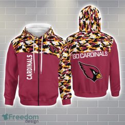 Arizona Cardinals 3D Printing Hoodie Camo Pattern Gift For Father’s Day
