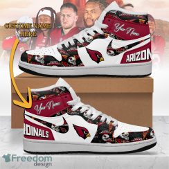 Arizona Cardinals Air Jordan 1 Hightop Shoes New For Men Women Fans Custom Name