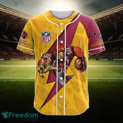 Arizona Cardinals NFL Baseball Jersey Skull Pattern Custom Name Gift For Fans Product Photo 2
