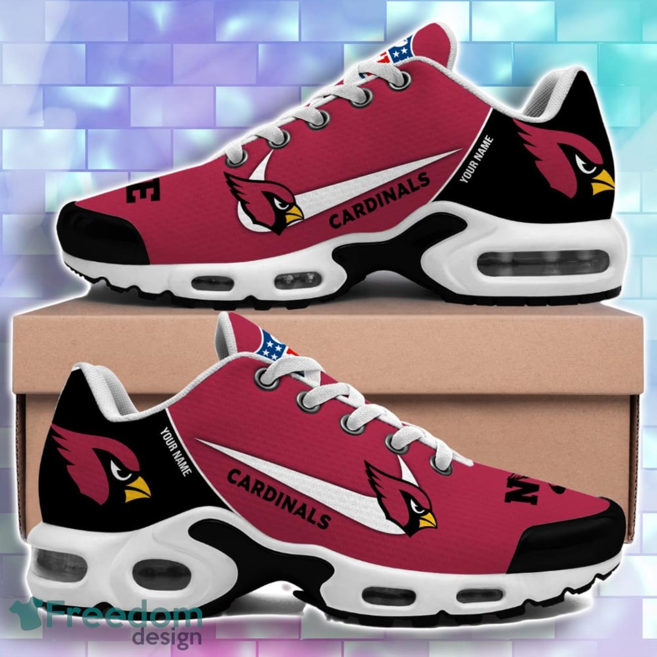 Arizona Cardinals NFL TN Sport Shoes Custom Name Sneakers Perfect Gift For Fans image Arizona Cardinals NFL TN Sport Shoes Custom Name Sneakers Perfect Gift For Fans Product Photo 2