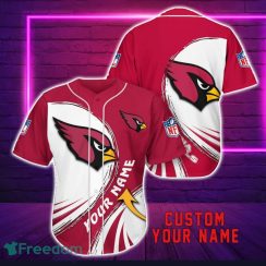 Arizona Cardinals  Personalized Name 3D Baseball Jersey Shirt For Fans