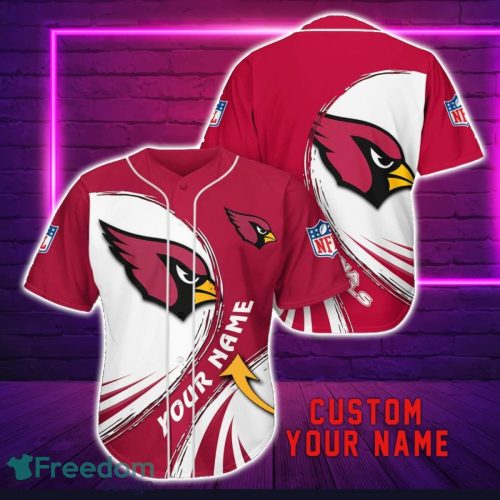 Arizona Cardinals Personalized Name 3D Baseball Jersey Shirt For Fans Product Photo 1