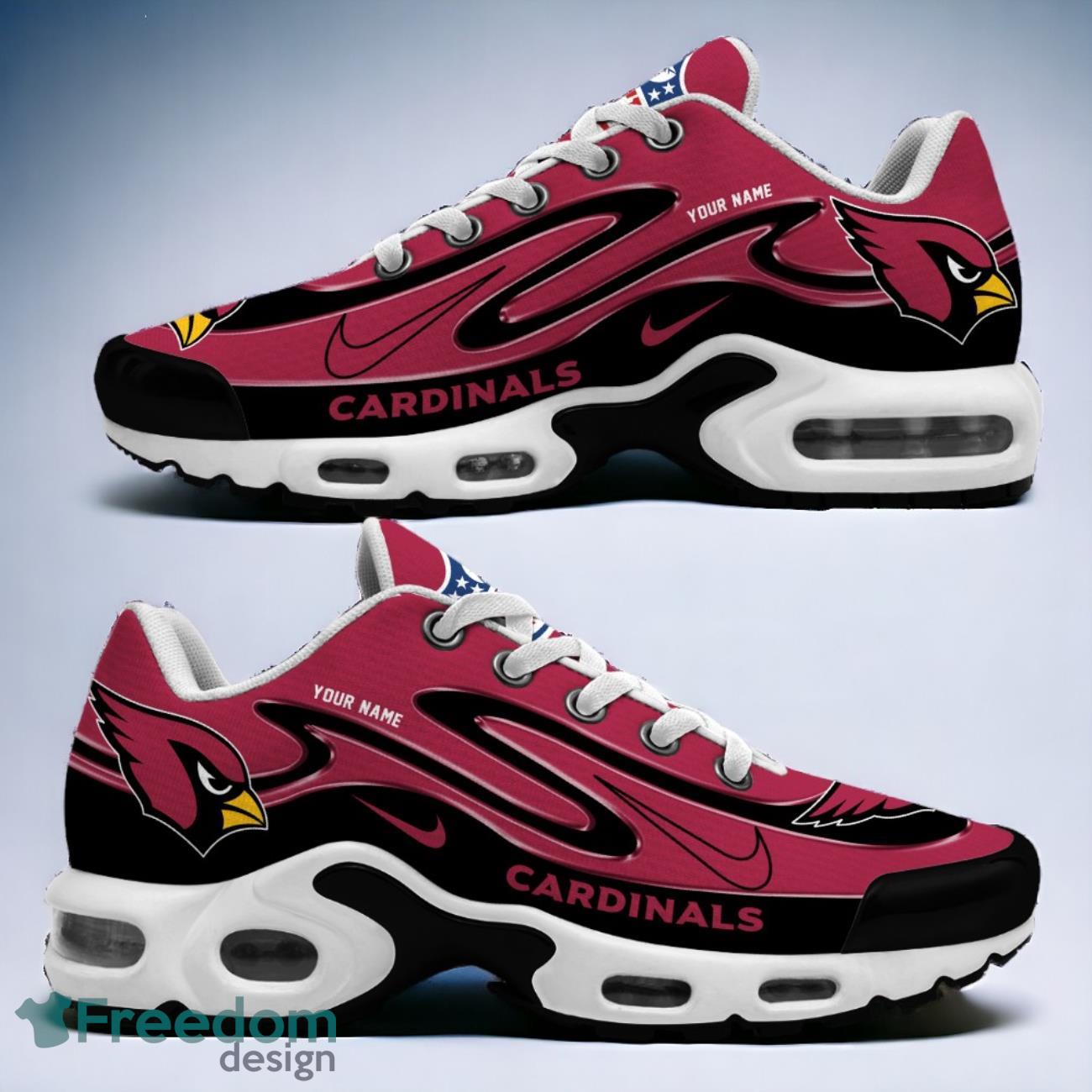 Arizona Cardinals TN Sport Shoes Best Gift For NFL Fans Double Swoosh Custom Name image Arizona Cardinals TN Sport Shoes Best Gift For NFL Fans Double Swoosh Custom Name Product Photo 2