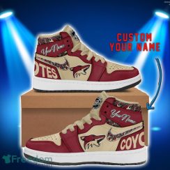 Arizona Coyotes Ciustom Name Air Jordan 1 Hightop Shoes Men Women Sneakers Gift Arizona Coyotes Ciustom Name Air Jordan 1 Hightop Shoes Men Women Sneakers Gift