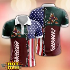 Arizona Coyotes US Flag 3D Polo Shirt Golf Polo Shirt Men Gift Product Photo 1