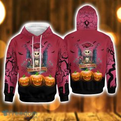 Arkansas Razorbacks Pumpkin And Jack Skellington Halloween 3D Hoodie