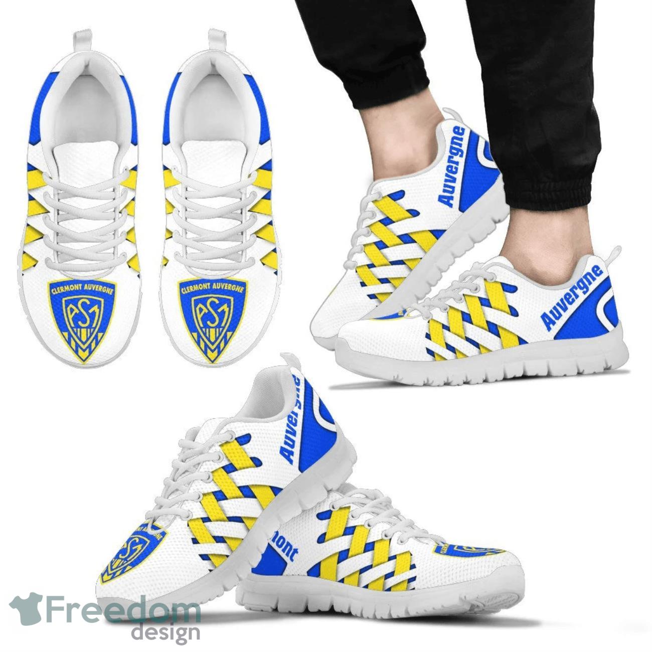 ASM Clermont Auvergne Logo Team Sneaker Shoes Gift For Fans Product Photo 2