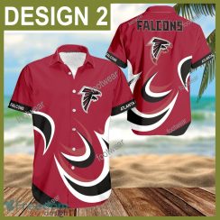 Atlanta Falcons 3D Hawaiian Shirt For Men Gifts New Trending Shirts Beach Holiday Summer - NFL Atlanta Falcons 3D Hawaiian Shirt Pattern Style 2