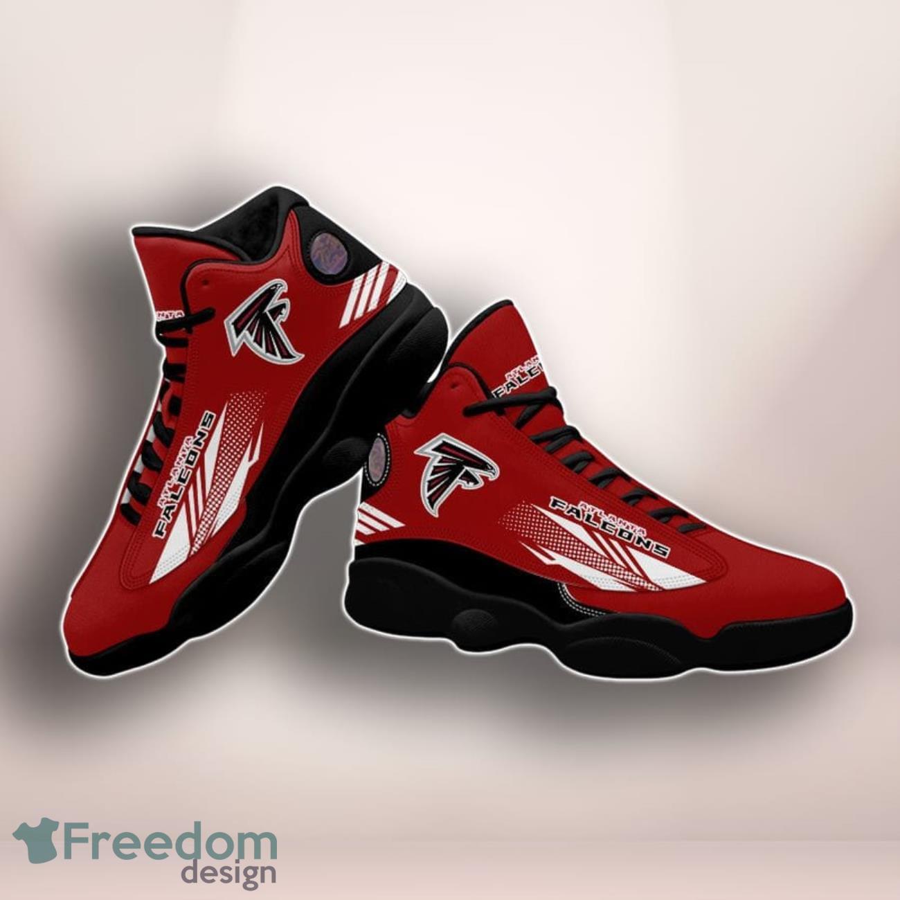 Atlanta Falcons Black Air Jordan 13 Best Choice Sneakers For Fans image Atlanta Falcons Black Air Jordan 13 Best Choice Sneakers For Fans Product Photo 2