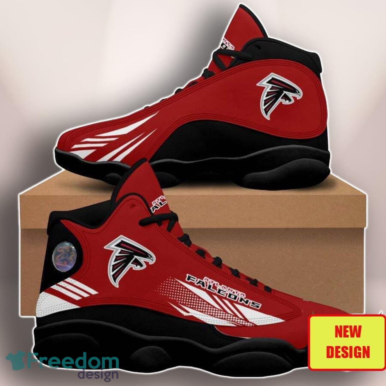 Atlanta Falcons Black Air Jordan 13 Best Choice Sneakers For Fans image Atlanta Falcons Black Air Jordan 13 Best Choice Sneakers For Fans Product Photo 1