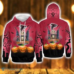Atlanta Falcons Pumpkin And Jack Skellington Halloween 3D Hoodie